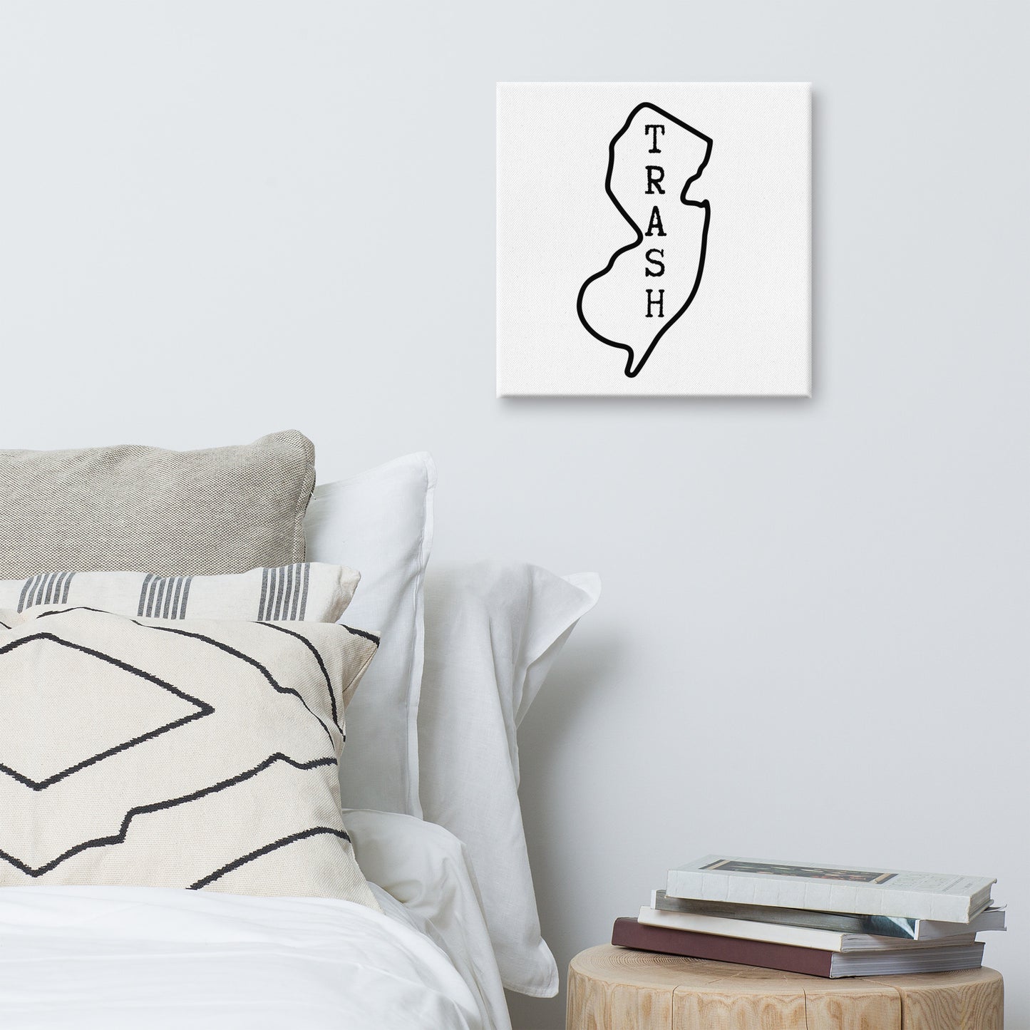 NJ Trash Canvas Art