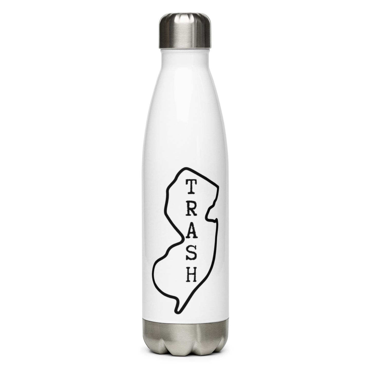 NJ Trash-Stainless Steel Water Bottle